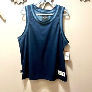 NWT Half Court Blue Mesh Tank Top Size Large